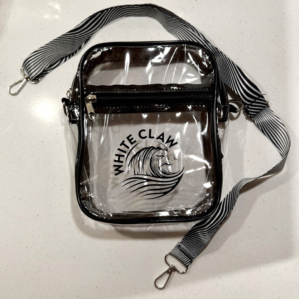 Stadium Bag. Clear Crossbody Bag with Design